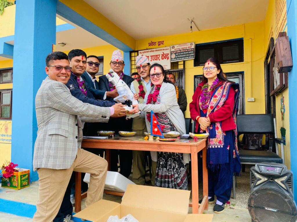 बडागाउँ हेल्थ पोष्ट ल्याव भवन र ठुलोपोखरा पार्कको शिलान्यास